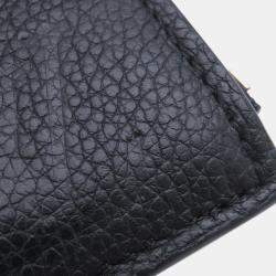 مملوكة مسبقًا محفظة لوي فيتون بورتو كالت ركتو فيرسو نوير مونوجرام إمبريانت جلدية