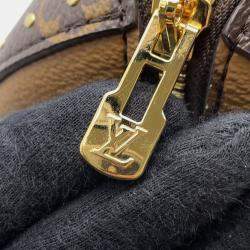 Pre Owned Louis Vuitton Speedy Trunk Noir Monogram Monogram Reverse Canvas Size 25