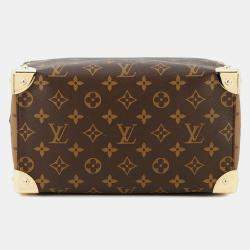 Pre Owned Louis Vuitton Speedy Trunk Noir Monogram Monogram Reverse Canvas Size 25