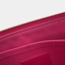 Pre Owned Louis Vuitton Maxi Pochette Accessoires Fuchsia Monogram