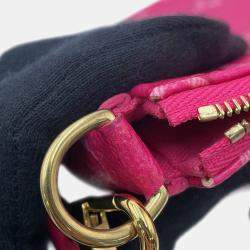 Pre Owned Louis Vuitton Maxi Pochette Accessoires Fuchsia Monogram