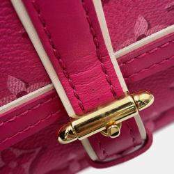 Pre Owned Louis Vuitton Maxi Pochette Accessoires Fuchsia Monogram