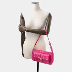 Pre Owned Louis Vuitton Maxi Pochette Accessoires Fuchsia Monogram