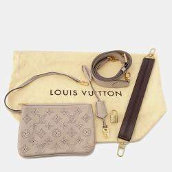 Pre Owned Louis Vuitton Serene Sable Monogram Mahina Size Pm