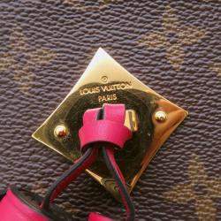 Pre Owned Louis Vuitton Saintonge Freesia Monogram Calf Leather