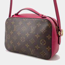 Pre Owned Louis Vuitton Saintonge Freesia Monogram Calf Leather