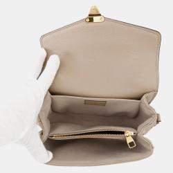 Pre Owned Louis Vuitton Pochette Metis Ew Tourterelle Claim Monogram Empreinte Leather