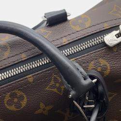 Pre Owned Louis Vuitton Speedy Bandouliere Soft Noir Monogram Size 30