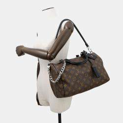 Pre Owned Louis Vuitton Speedy Bandouliere Soft Noir Monogram Size 30