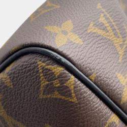 Pre Owned Louis Vuitton Speedy Bandouliere Soft Noir Monogram Size 30