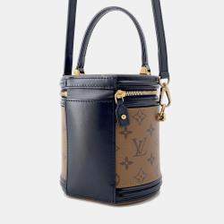 Pre Owned Louis Vuitton Cannes Noir Monogram Monogram Reverse Canvas