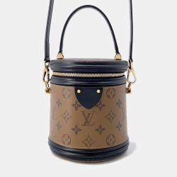 Pre Owned Louis Vuitton Cannes Noir Monogram Monogram Reverse Canvas