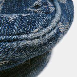 Pre Owned Louis Vuitton Bumbag Blue/Yellow Monogram Denim