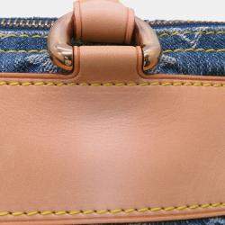 Pre Owned Louis Vuitton Neo Speedy Blue/Yellow Monogram Denim