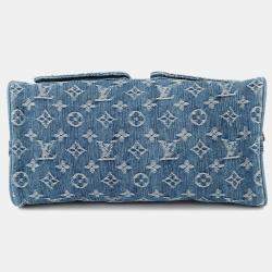 Pre Owned Louis Vuitton Neo Speedy Blue/Yellow Monogram Denim