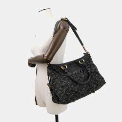 Pre Owned Louis Vuitton Neo Kavy Noir Monogram Denim Size Mm