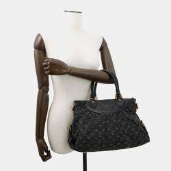 Pre Owned Louis Vuitton Neo Kavy Noir Monogram Denim Size Mm