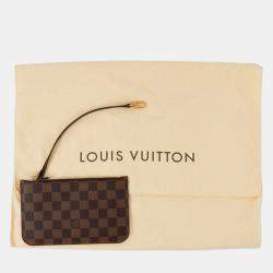 Pre Owned Louis Vuitton Neverfull Brown/Red Damier Ebene Canvas Size Pm