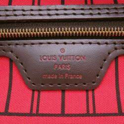 Pre Owned Louis Vuitton Neverfull Brown/Red Damier Ebene Canvas Size Pm