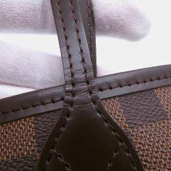 Pre Owned Louis Vuitton Neverfull Brown/Red Damier Ebene Canvas Size Pm