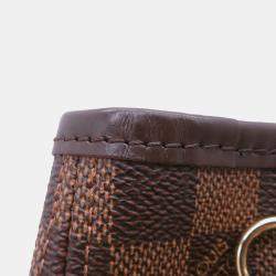 Pre Owned Louis Vuitton Neverfull Brown/Red Damier Ebene Canvas Size Pm