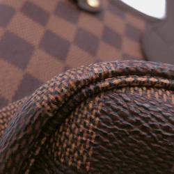 Pre Owned Louis Vuitton Neverfull Brown/Red Damier Ebene Canvas Size Pm