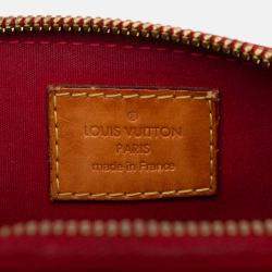 Pre Owned Louis Vuitton Red Monogram Vernis Alma BB