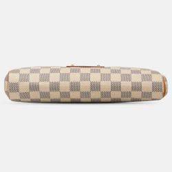Pre Owned Louis Vuitton White Damier Azur Eva