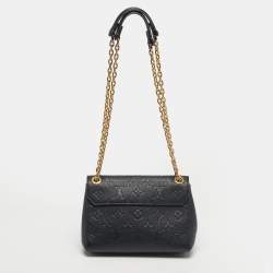 Pre Owned Louis Vuitton Black Monogram Empreinte Leather Vavin BB Bag