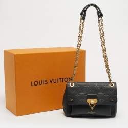 Pre Owned Louis Vuitton Black Monogram Empreinte Leather Vavin BB Bag