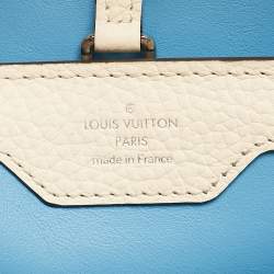 Pre Owned Louis Vuitton Ombre Blue Leather Capucines PM Bag