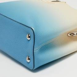 Pre Owned Louis Vuitton Ombre Blue Leather Capucines PM Bag