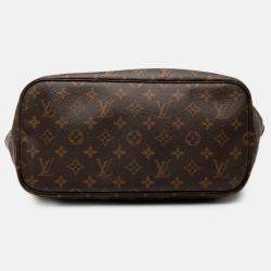 Pre Owned Louis Vuitton Brown Monogram Neverfull MM