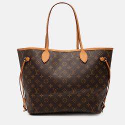 Pre Owned Louis Vuitton Brown Monogram Neverfull MM