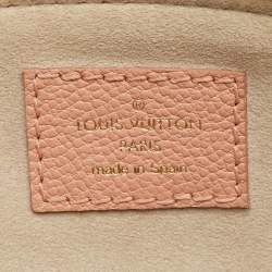 Pre Owned Louis Vuitton Rose Trianon Monogram Giant Empreinte Leather Petit Palais Bag