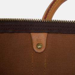 Pre Owned Louis Vuitton Brown Monogram Keepall Bandouliere 55