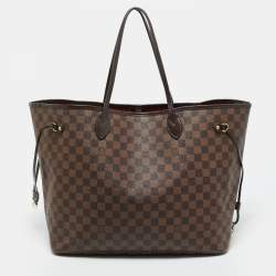 Pre Owned Louis Vuitton Damier Ebene Canvas Neverfull GM Bag