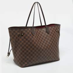 Pre Owned Louis Vuitton Damier Ebene Canvas Neverfull GM Bag