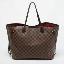 Pre Owned Louis Vuitton Damier Ebene Canvas Neverfull GM Bag