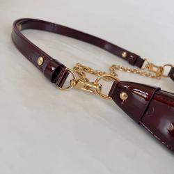 Pre Owned حقيبة كتف لوي فيتون بورجوندي فيرني مونوغرام لوب