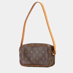 مملوكة مسبقًا حقيبة لوي فيتون بني مونوجرام بوشيت سايت