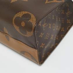 Pre Owned Louis Vuitton OnTheGo MM Reverse Monogram Canvas Giant Bag