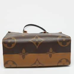Pre Owned Louis Vuitton OnTheGo MM Reverse Monogram Canvas Giant Bag