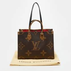Pre Owned Louis Vuitton OnTheGo MM Reverse Monogram Canvas Giant Bag