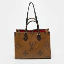 Pre Owned Louis Vuitton OnTheGo MM Reverse Monogram Canvas Giant Bag