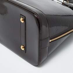 Pre Owned Louis Vuitton Alma GM Amarante Monogram Vernis Bag