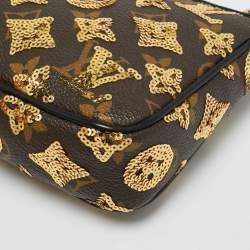 مملوكة مسبقًا حقيبة لويس فيتون بوكيه أكسسوارات مونوجرام إكليبس سوداء مزينة بالترتر