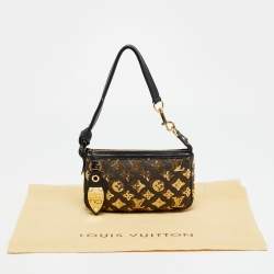 مملوكة مسبقًا حقيبة لويس فيتون بوكيه أكسسوارات مونوجرام إكليبس سوداء مزينة بالترتر