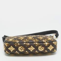 مملوكة مسبقًا حقيبة لويس فيتون بوكيه أكسسوارات مونوجرام إكليبس سوداء مزينة بالترتر