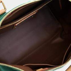 مملوكة مسبقًا حقيبة لويس فيتون سبيدي P9 بانديليير جلد أخضر مونوجرام 40